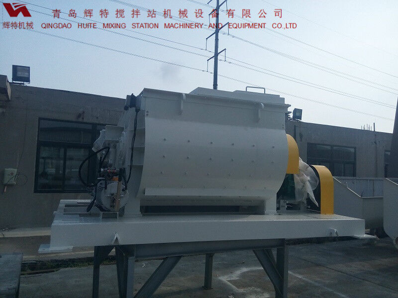 JS750攪拌臂采用偏心式設計，延長使用壽命，青島輝特機械
