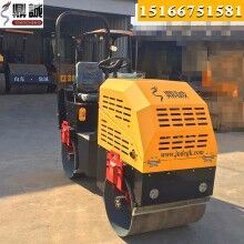 造型新穎！座駕式1噸壓路機 全液壓雙鋼輪振動壓路機 小型壓路機